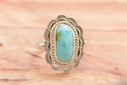 Genuine Sonoran Turquoise Sterling Silver Ring